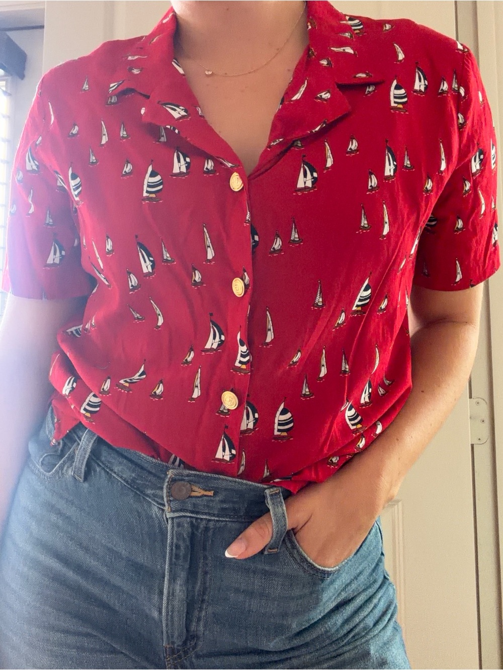 Vintage Liz Claiborne Nautical Top